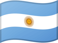 The flag of  Argentina