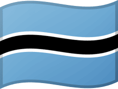 The flag of Botswana