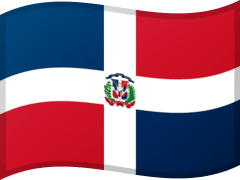 The flag of Dominican Republic