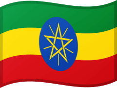 The flag of Ethiopia