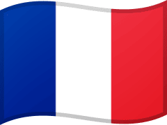 The flag of France