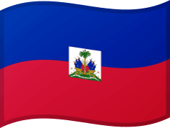 The flag of Haiti
