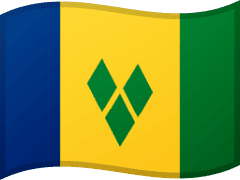 The flag of Saint Vincent and the Grenadines